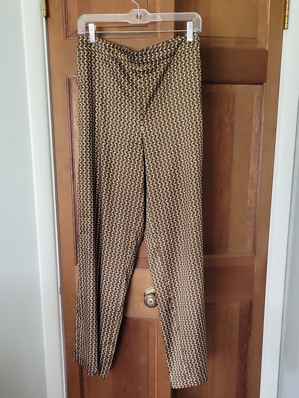 Banana Republic Wide Leg Geometric Trouser